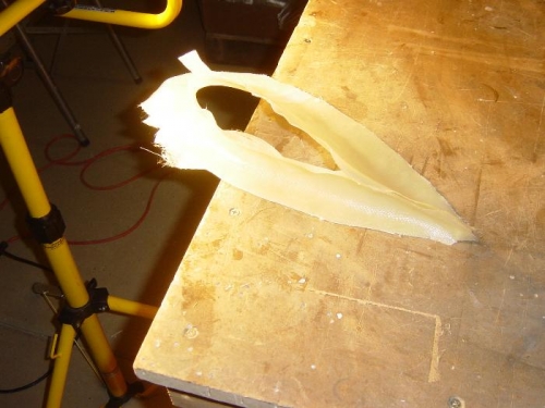 one of the intersection fairings geting an additional 3 play (6 oz) lay-up