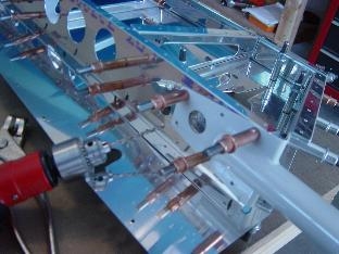 Final drill elevator horns to spars and ribs