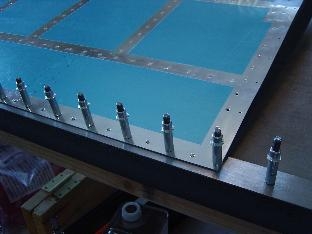 Used angle iron method of backriveting