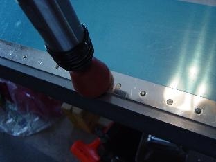 Rivet trailing edge