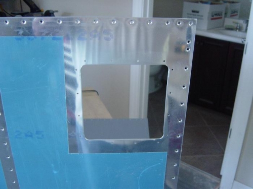 Cut out the hole using doubler as a template