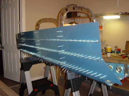 Rt skin clecoed and drilled