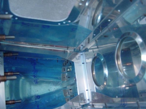 rudder stop skin stiffeners