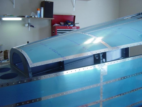 back riveted the left side and the top