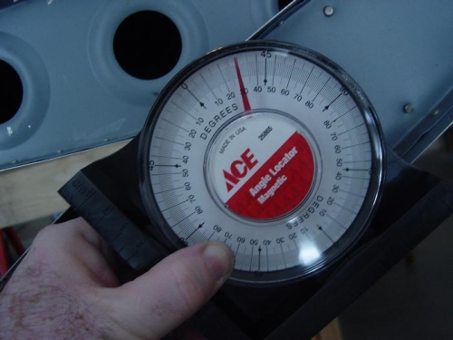 Check for 30 degree up travel - no problem!