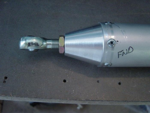 Close up of rod end