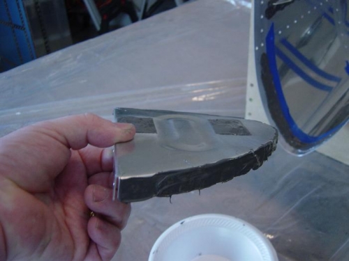 Then smear a similar layer on the rib