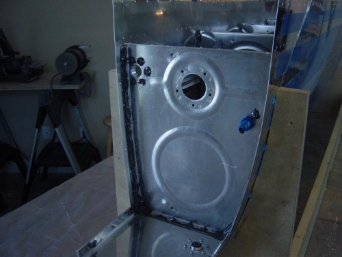 LEFT Tank Inboard Rib riveted and ProSealed