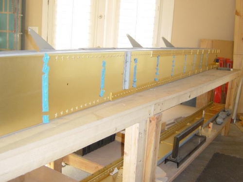 Used painter masking tape over rivets to  assist.