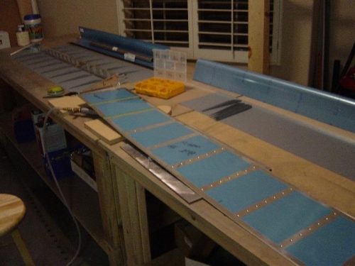 Left and Right skins and stiffeners complete