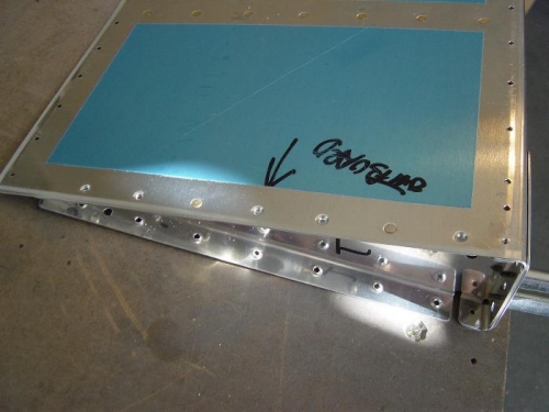 Keeper rivets installed