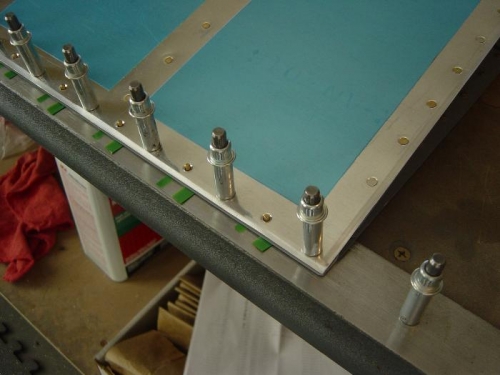 Clecoed to angle iron back rivet 'plate'