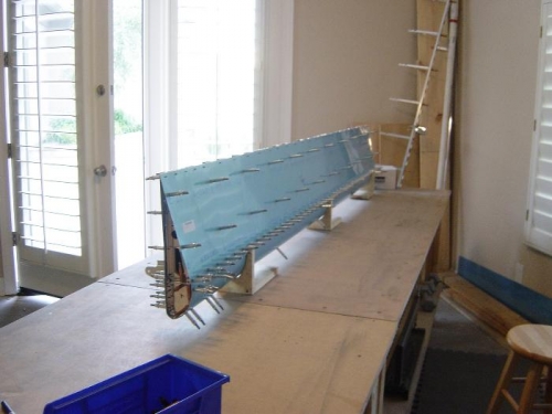 Left flap ready to drill