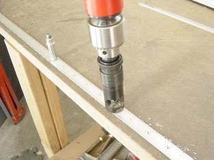 Countersinking trailing edge alum extrusion