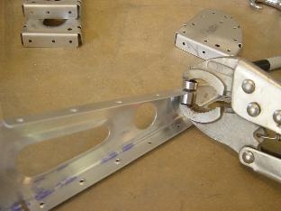 Dimpling some ribs w/ vice grips.