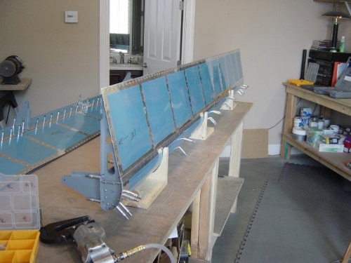 Finished  Riveting Right Top Flap skin