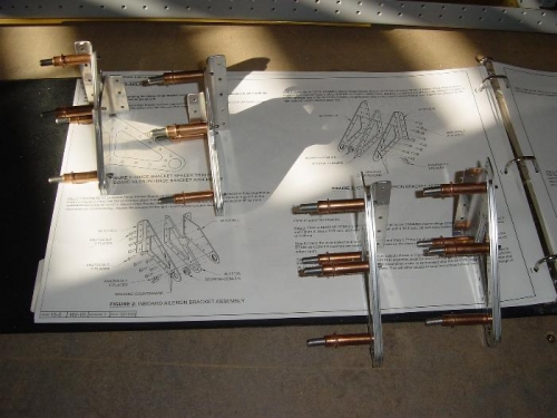 All brackets deburred and ready for priming