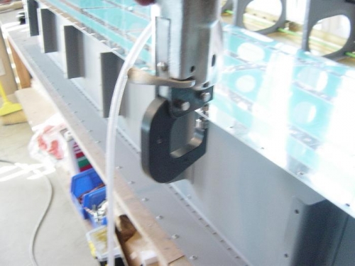 Dimpling skin for #8 screws