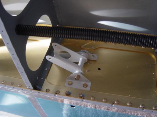 Brass bushing reamed and installed