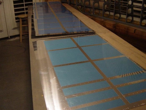 Skins removed and 'striped'