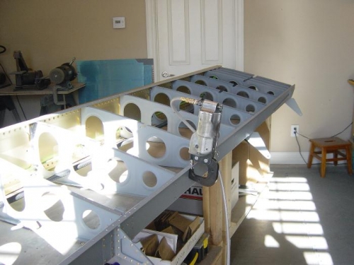 dimpling Ribs and Top of rear Spar