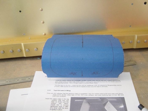 Trimming the lens took some time and many 'fits'