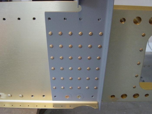 Riveted the Bulkheads and the seat rails to the bulkhead