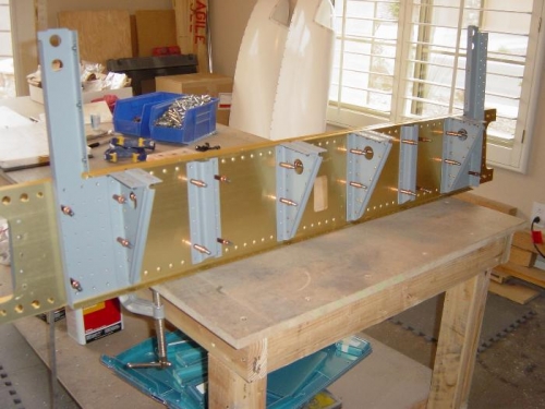 All assemblied ready for AN3 bolts and rivets tomorrow.