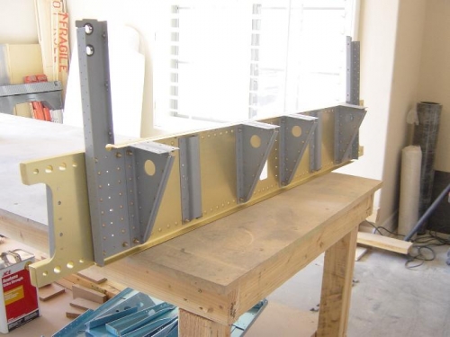 Aft Bulkhead riveted and bolted