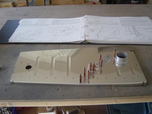 Left Seat rib assembly, clecoed