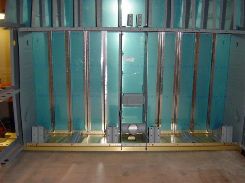 Rear Seat Floor stiffeners Clecoed and match drilled