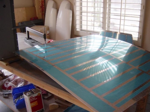 Dimpling bottom skins