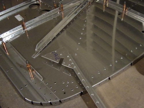 Here's the last of the countersinking to meet the dimples