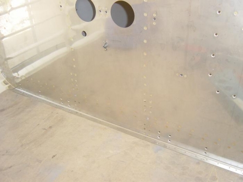 Front view, note slight depression on left side