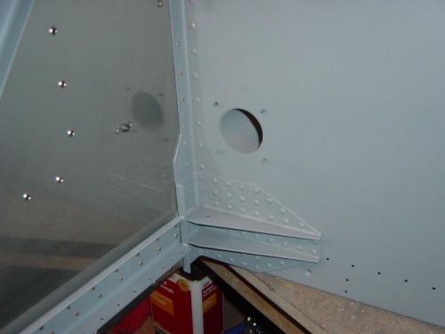 Since I was soooo concerned about how things 'looked' I primed this area to cover up the p-c nicks