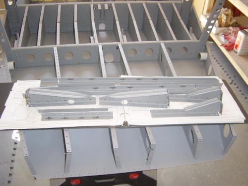 Primed and rivets w/ nutplates