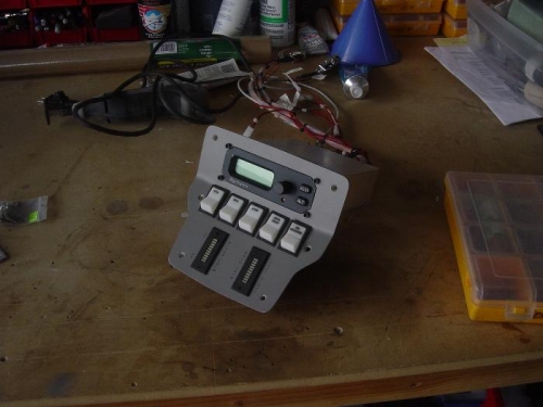 Mounting plate reassembled w/ AP and switches and trim indicators