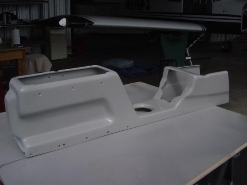 Modified center console painted
