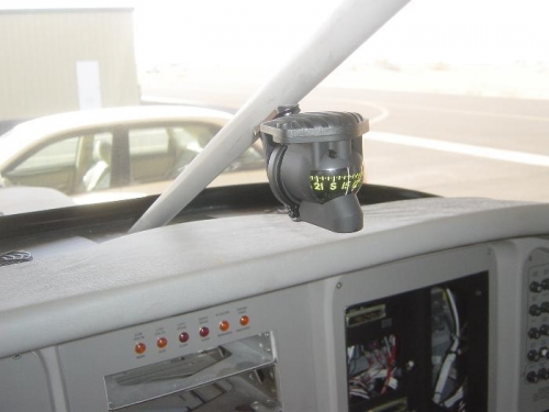 Installed/wired lighted Pegasus compass