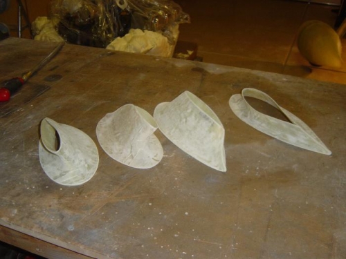 intersection fairings trimmed to final size/shape and sanded