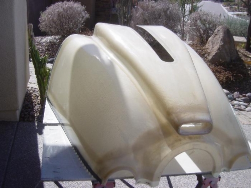 Bottoms cowl 'trued-up' and ready for primer