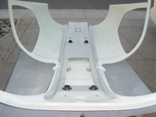 Holed for lights drilled and vents installed.