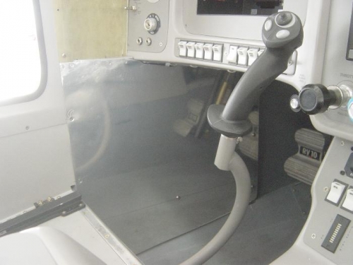 Pilot side panel installed