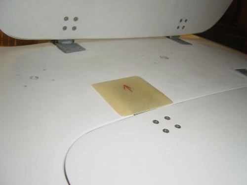 Experiment of fiberglass hinge cover/fairings