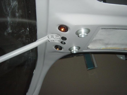 Front lights and switches installed