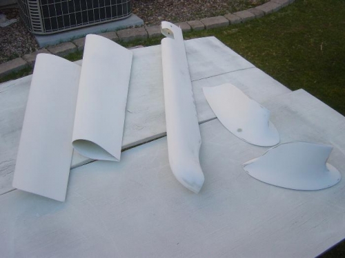 Gear leg and 2 intersection ready for final coat Smooth Prime