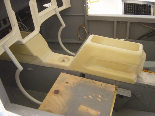 The armrest/map case needs to be relieveds so it' sits flush w/ #2