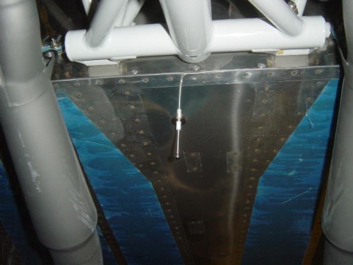 Belly view of transponder