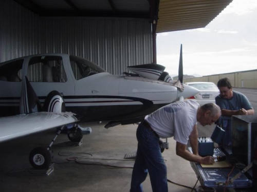 Wade doing Weight and Balance