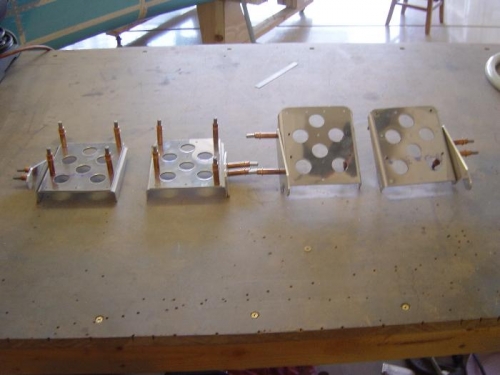 Clecoed, drilled, and deburred